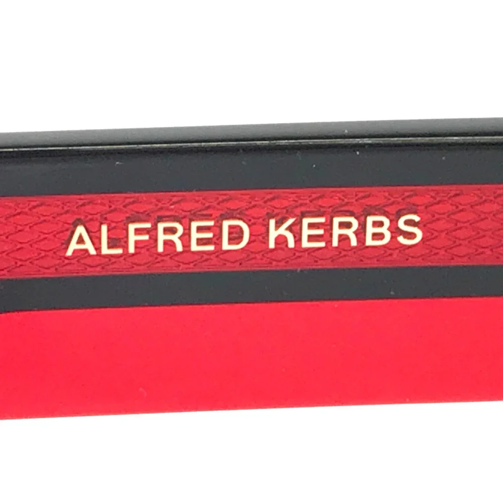 Alfred Kerbs Eyeglasses Frames MARTINA BK Black Red Square Full Rim 53-23-140